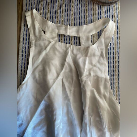 For Love & Lemons Lucy Mini Dress White Satin Sleeveless Sz Medium NWT - Picture 6 of 14